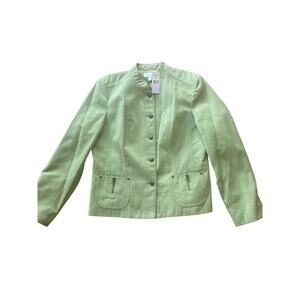 NWT Conrad C Collection Shacket Cropped Jacket Zip Pockets Lined Size 12